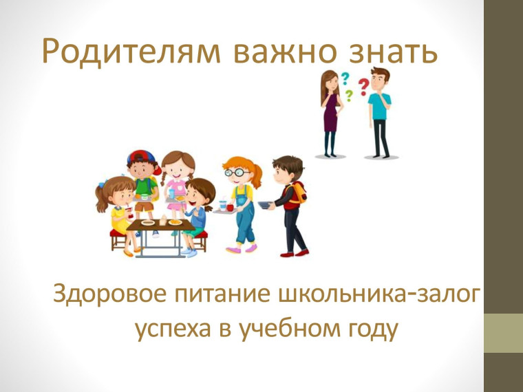 Родительский контроль за качеством школьного питания.